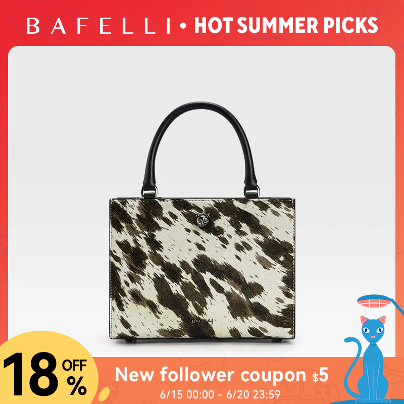 Luxury Bags Medium Size - BAFELLI 2026 leather and fur splicing