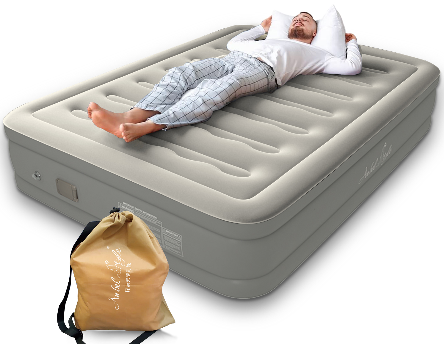 Luxury Bags Direct - Luxury Twin Size Automatic Inflatable Mattress
