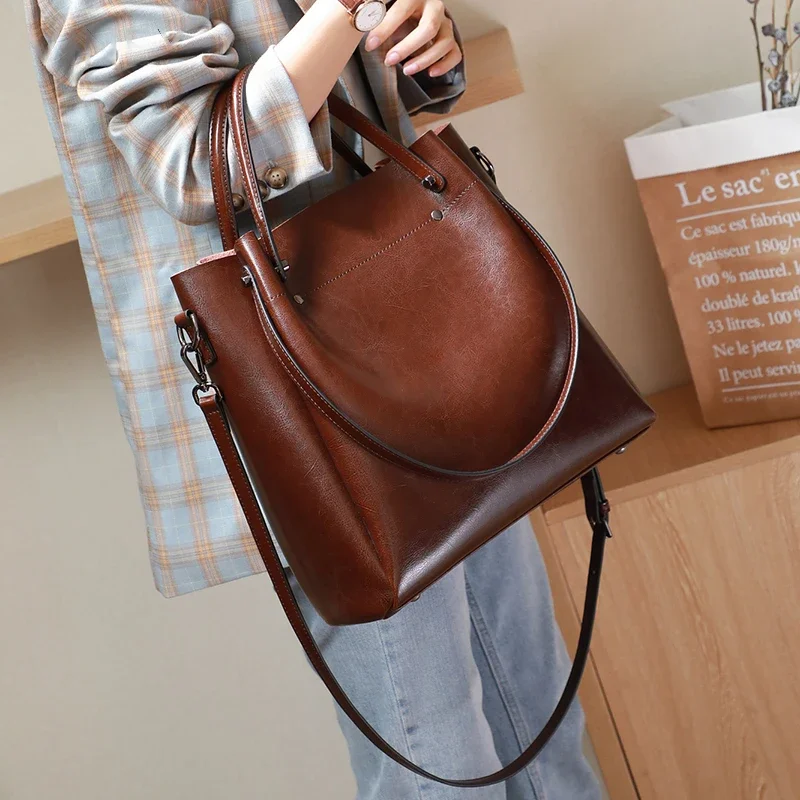 Genuine Leather Tote Bag for W - Xl Luxury Bags recensione e prezzo