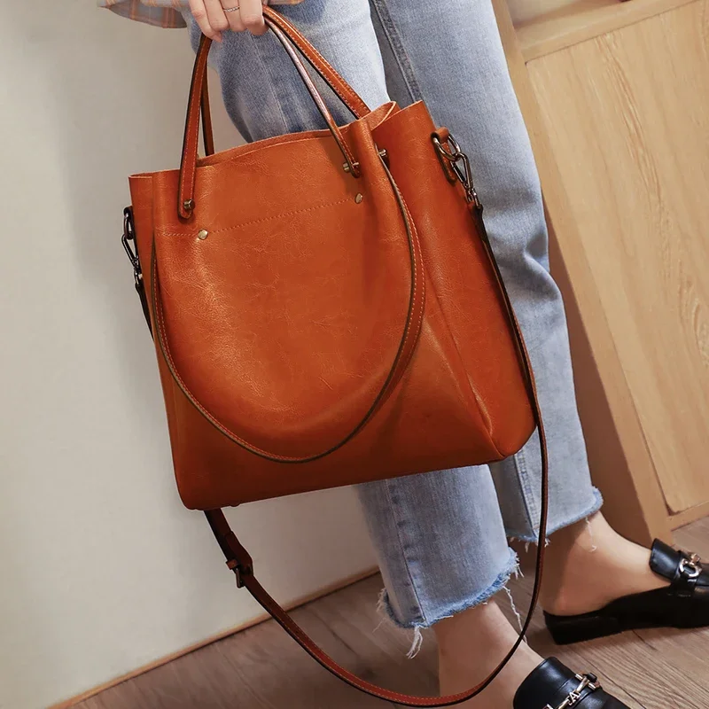 Genuine Leather Tote Bag for W - Xl Luxury Bags recensione e prezzo