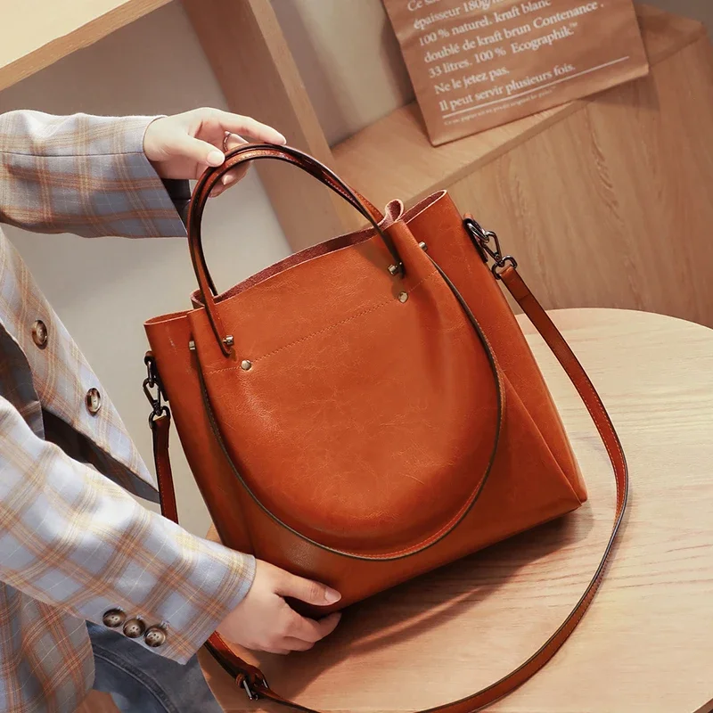 Genuine Leather Tote Bag for W - Xl Luxury Bags recensione e prezzo
