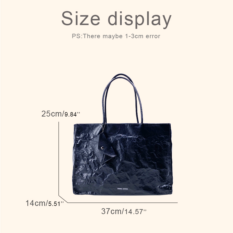 Korean Casual Kraft Paper Tote - Luxury Bags Korea recensione e prezzo