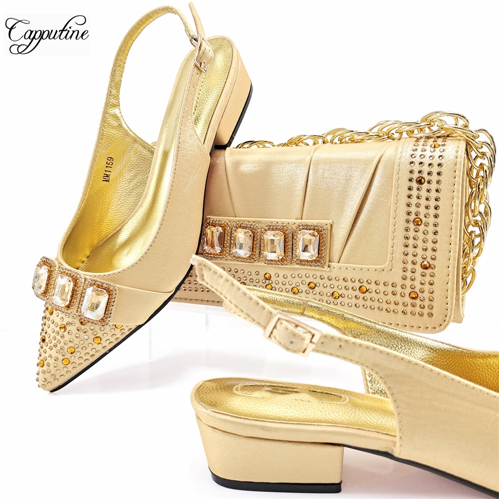 Peach Women Shoes And Bag Set  - Luxury Bags Medium Size recensione e prezzo