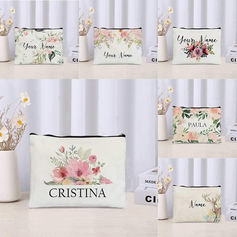 Custom Name Florals Travel Mak - Luxury Ziploc Bags recensione e prezzo