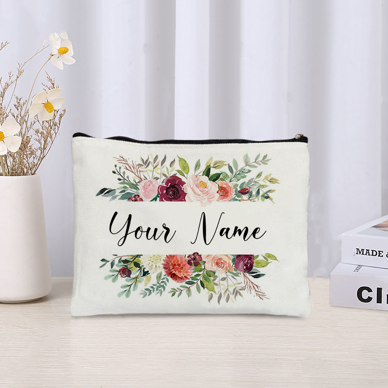 Custom Name Florals Travel Mak - Luxury Ziploc Bags recensione e prezzo