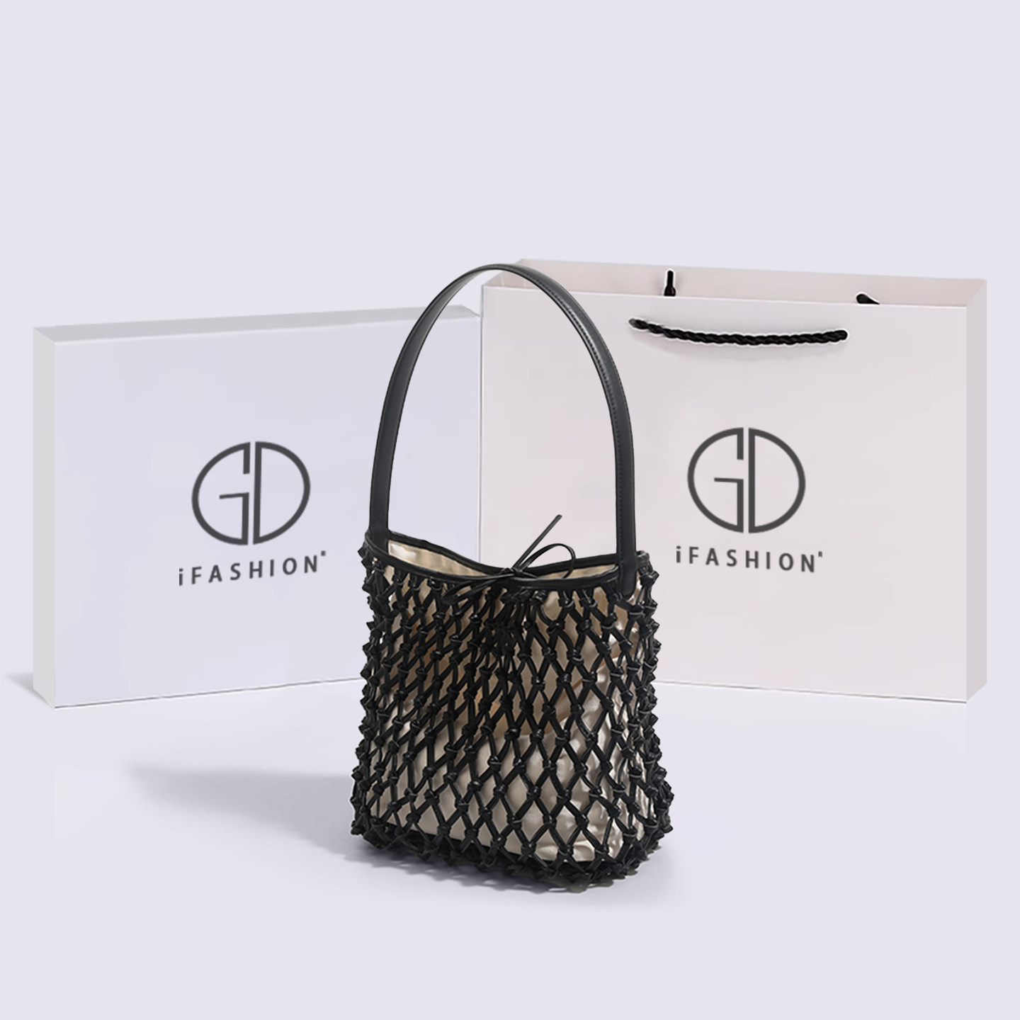 Elegant Woven Hollow Bucket Ba - Luxury Bags Medium Size recensione e prezzo