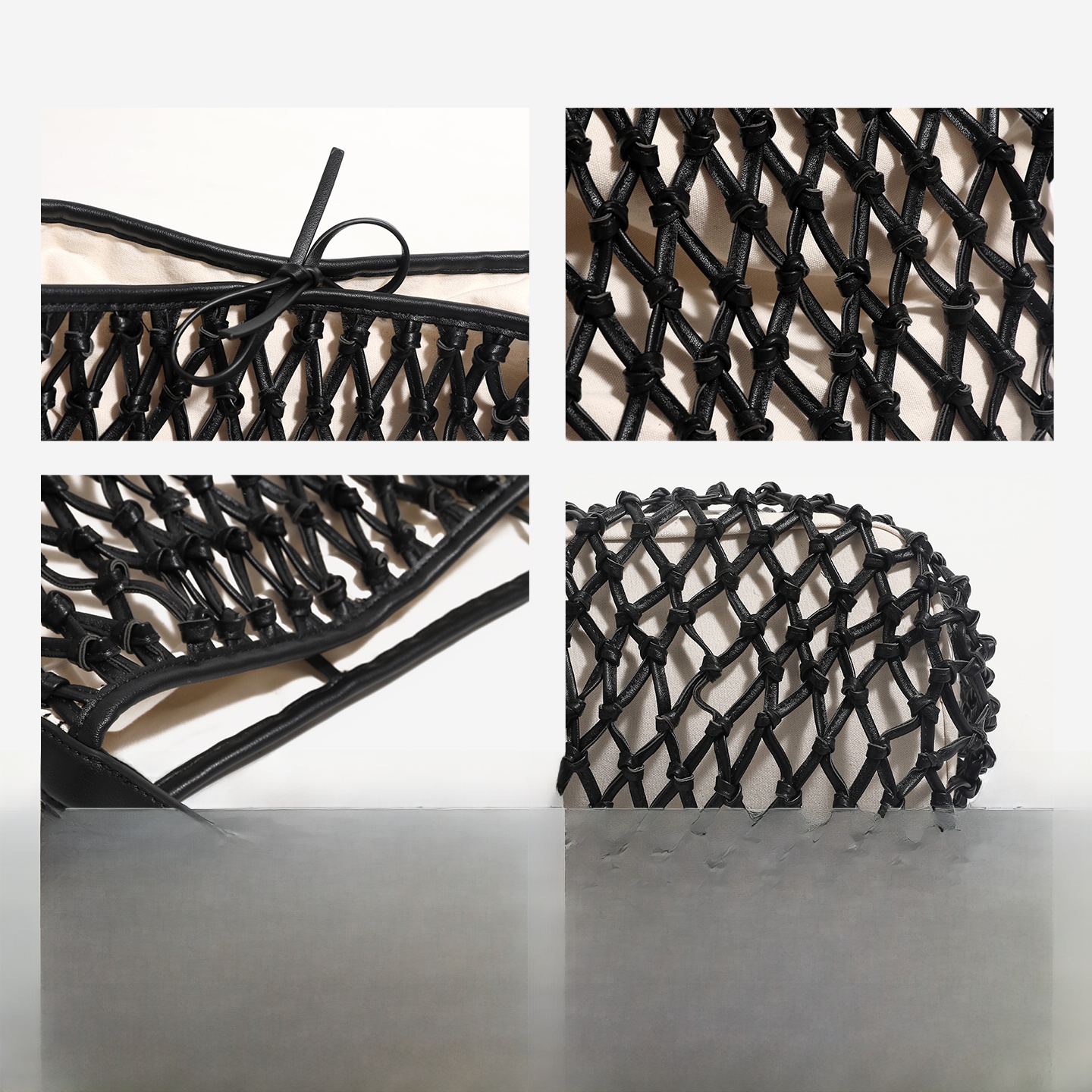 Elegant Woven Hollow Bucket Ba - Luxury Bags Medium Size recensione e prezzo