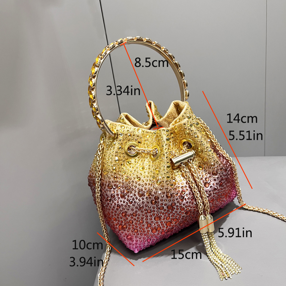 Handle Rhinestones Evening clu - Luxury Bags Medium Size recensione e prezzo